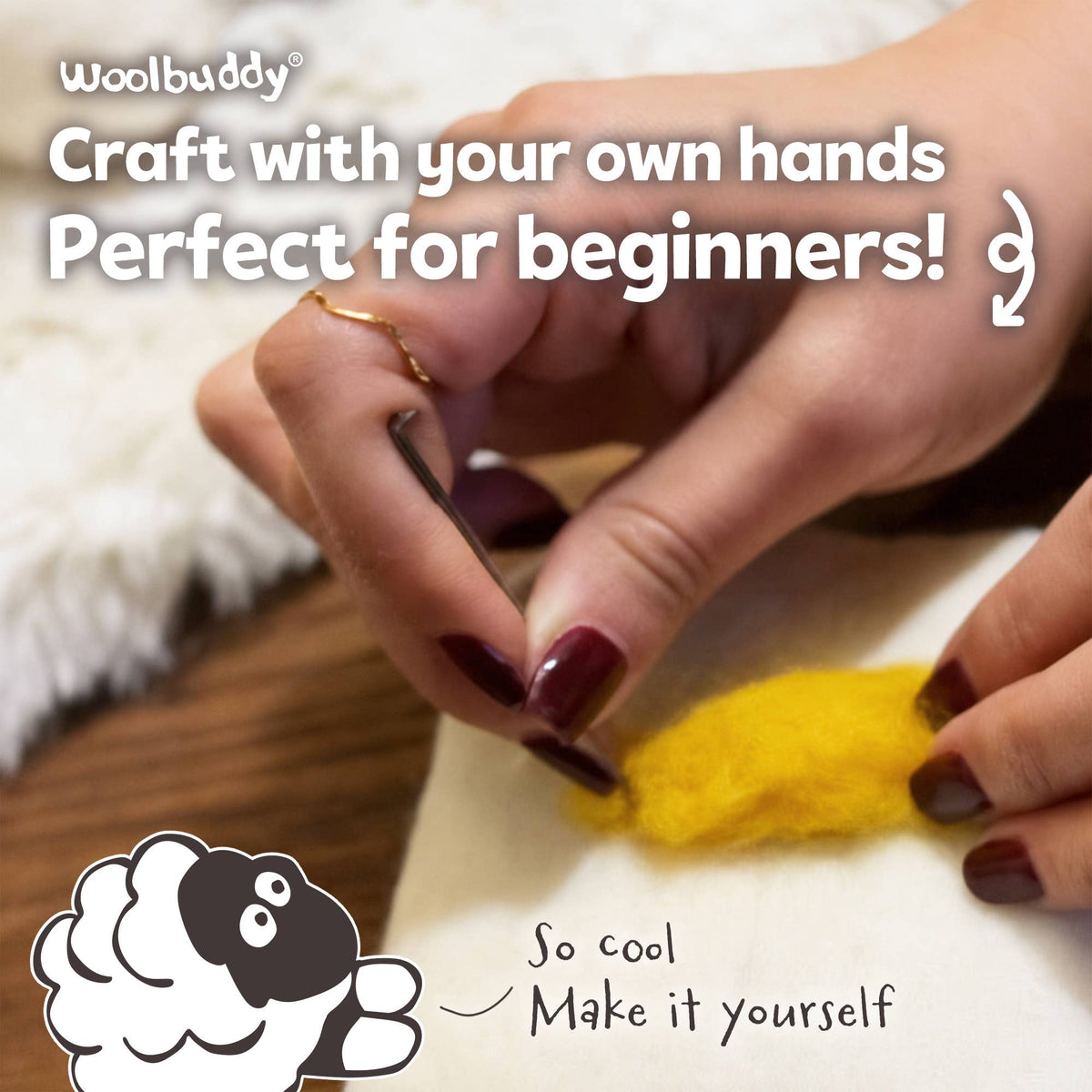 Woolbuddy - DIY Needle Felting Kit - Sheep