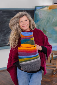 Fibres of LIfe - Felt Bowl - Small | Wool Felt Yarn Bowl | Knitting Bowl