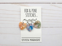 Fox & Pine - Heart Stained Glass | Stitch Markers