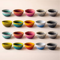 Fibres of Life - Felt Bowl - Large Ombre | Felt Yarn Bowl | Crochet Bowl