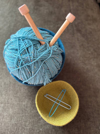 Fibres of LIfe - Felt Bowl - Small | Wool Felt Yarn Bowl | Knitting Bowl