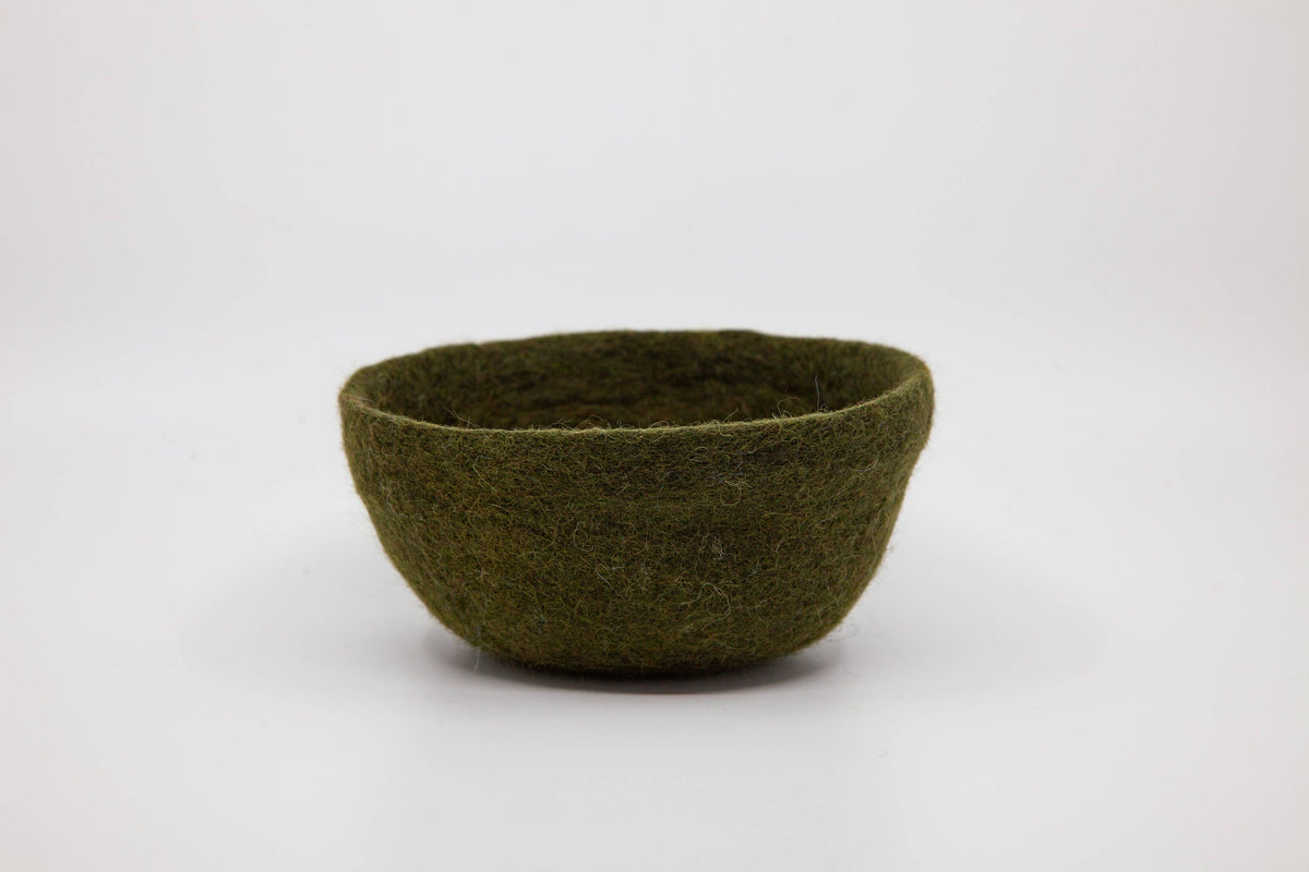 Fibres of LIfe - Felt Bowl - Small | Wool Felt Yarn Bowl | Knitting Bowl