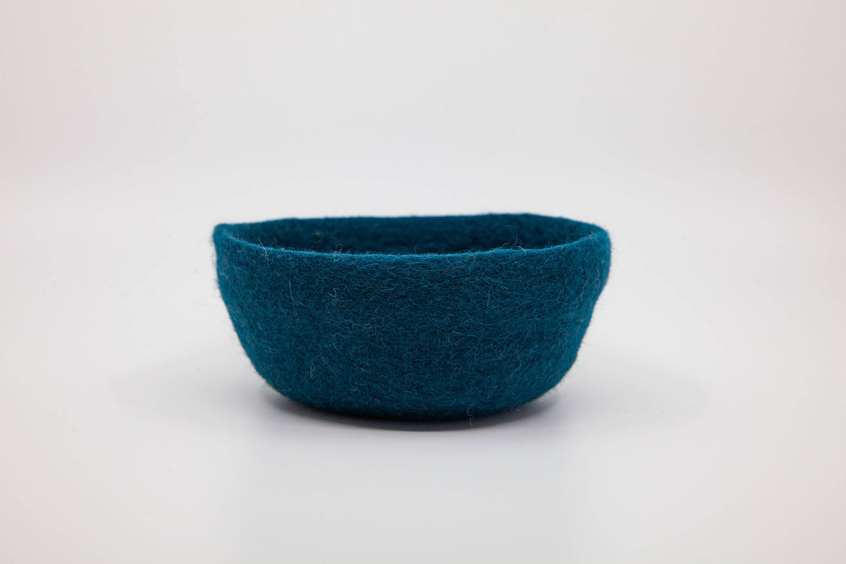 Fibres of LIfe - Felt Bowl - Small | Wool Felt Yarn Bowl | Knitting Bowl