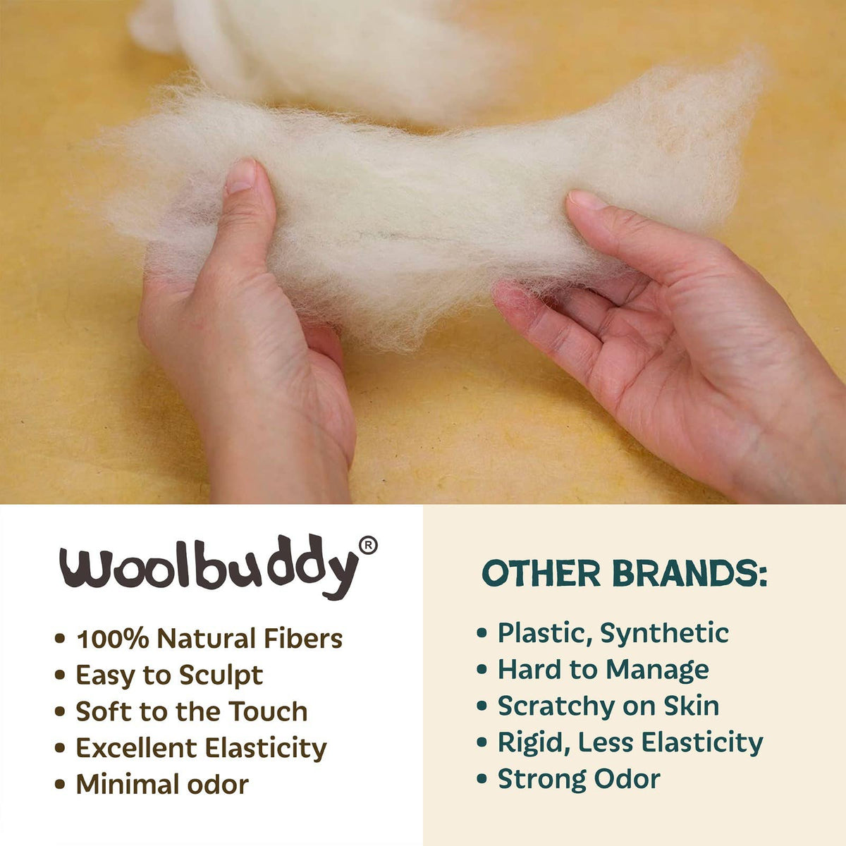 Woolbuddy - DIY Needle Felting Farm Collection Kit –Craft 6 cute animals