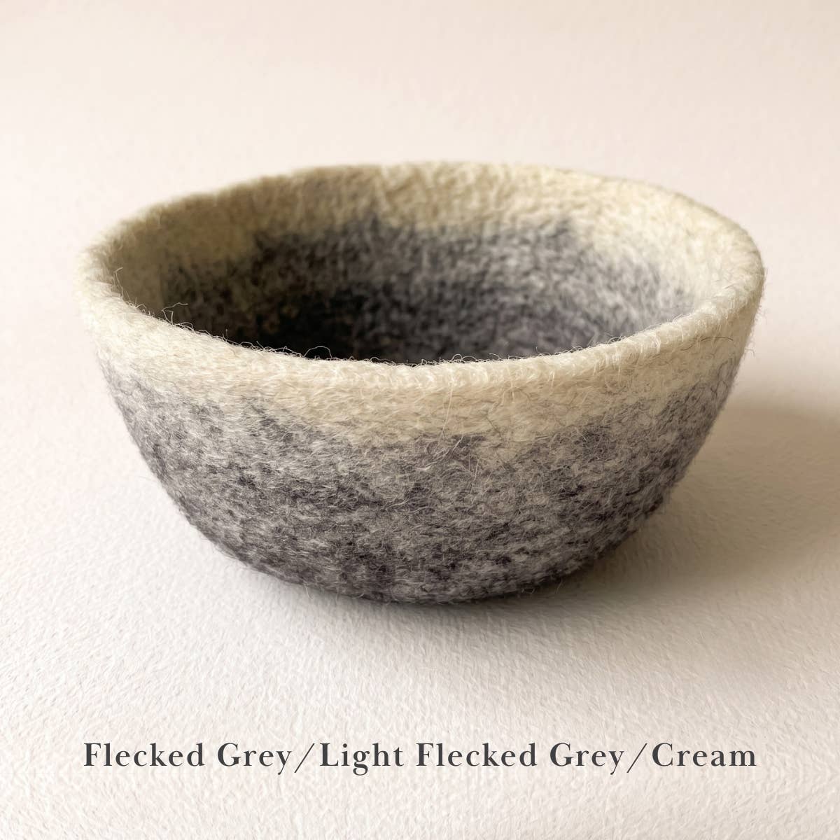 Fibres of Life - Felt Bowl - Large Ombre | Felt Yarn Bowl | Crochet Bowl