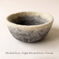 Fibres of Life - Felt Bowl - Large Ombre | Felt Yarn Bowl | Crochet Bowl