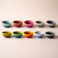 Fibres of Life - Felt Bowl - Large Ombre | Felt Yarn Bowl | Crochet Bowl