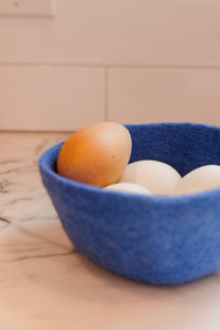 Fibres of LIfe - Felt Bowl - Small | Wool Felt Yarn Bowl | Knitting Bowl