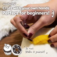 Woolbuddy - Needle Felting Kit -DIY Dessert (Donut & Cupcake)