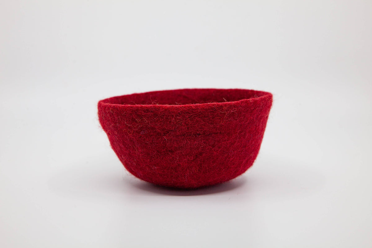 Fibres of LIfe - Felt Bowl - Small | Wool Felt Yarn Bowl | Knitting Bowl