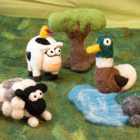 Woolbuddy - DIY Needle Felting Farm Collection Kit –Craft 6 cute animals