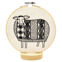 Hook, Line & Tinker - Sweater Weather Sheep Complete Embroidery Kit