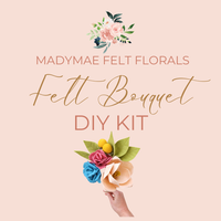 Madymae Felt Florals  - Felt Flower Bouquet DIY Kit