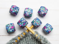 Fox & Pine - Stained Glass Hexagon | Stitch Stoppers
