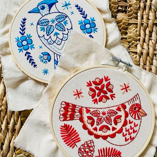 Hook, Line & Tinker - Cardinal Embroidery Kit