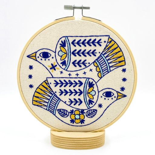 Hook, Line & Tinker - Turtle Doves Embroidery Kit