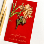 Firefly Notes - Summer Singles Peony stitch Marker