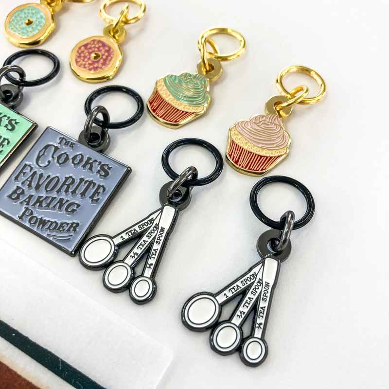 Firefly Notes - Bakery Delights Enamel Stitch Markers For Knitters