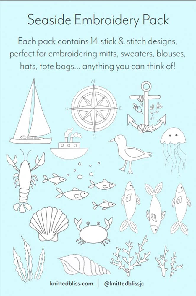 Knitted Bliss - Stick & Stitch – Seaside Pack