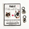 Firefly Notes - Dogs and Cats Stitch Marker Pack, Custom Firefly Notes Ename