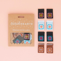 Sarah Hearts - Granny Square Multipack Woven Labels