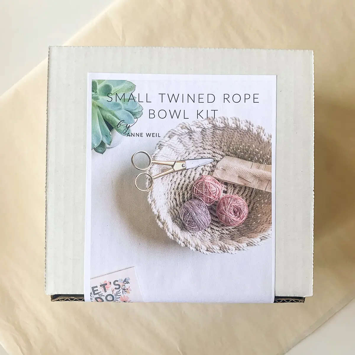 Flax & Twine - Jessie Twined Rope Bowl Kit