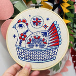 Hook, Line & Tinker - French Hen Embroidery Kit