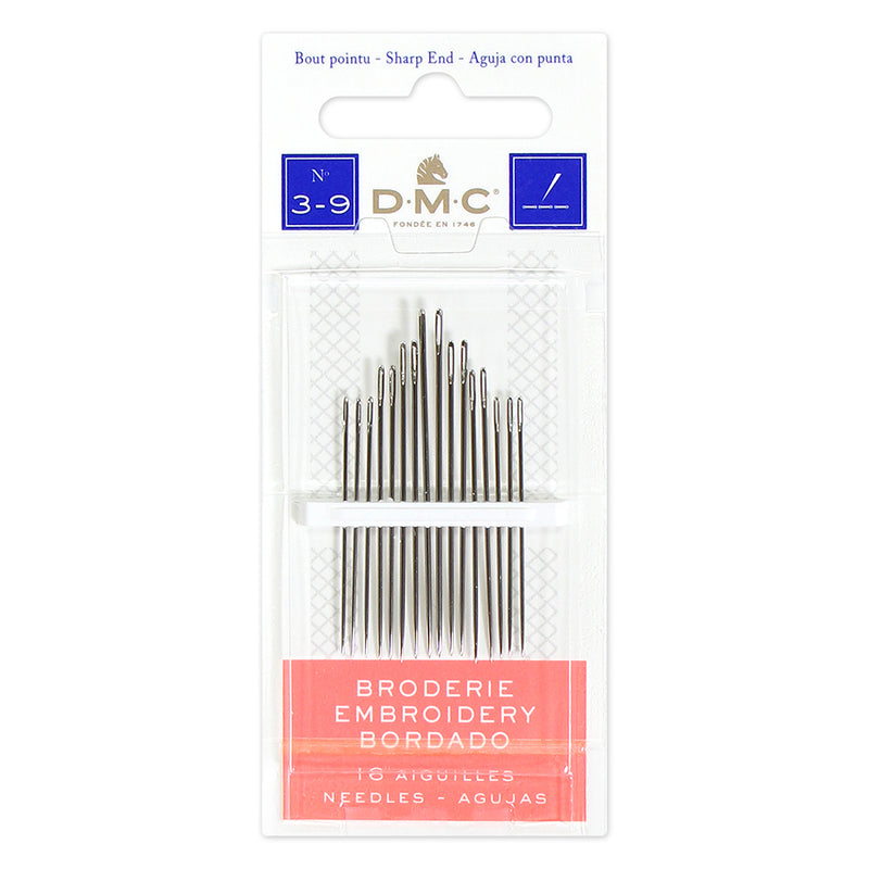 DMC - Embroidery Needles Size 3-9