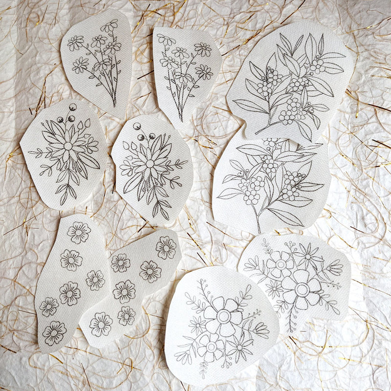 Knitted Bliss - Stick & Stitch -  Floral Pack