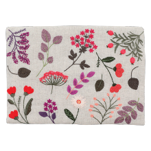 Un chat dans l'aiguille -Floral pouch - Paula c-00928