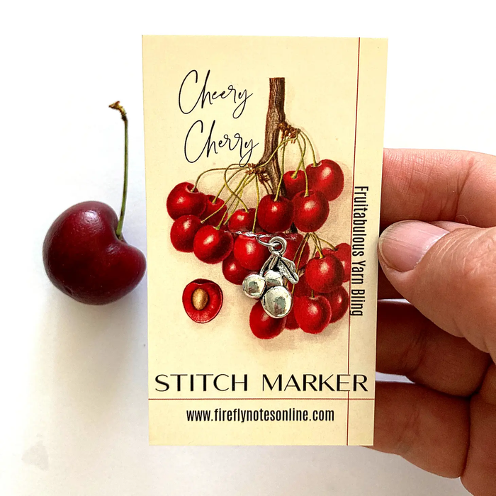 Firefly Notes - Cherry Stitch Marker