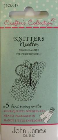 John James - Knitters Needles, Size 14/18, 5 Count