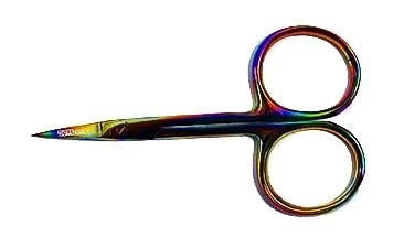 Tooltron - Rainbow Designer Series - Titanium Oxide Finished Scissors With Large Rings