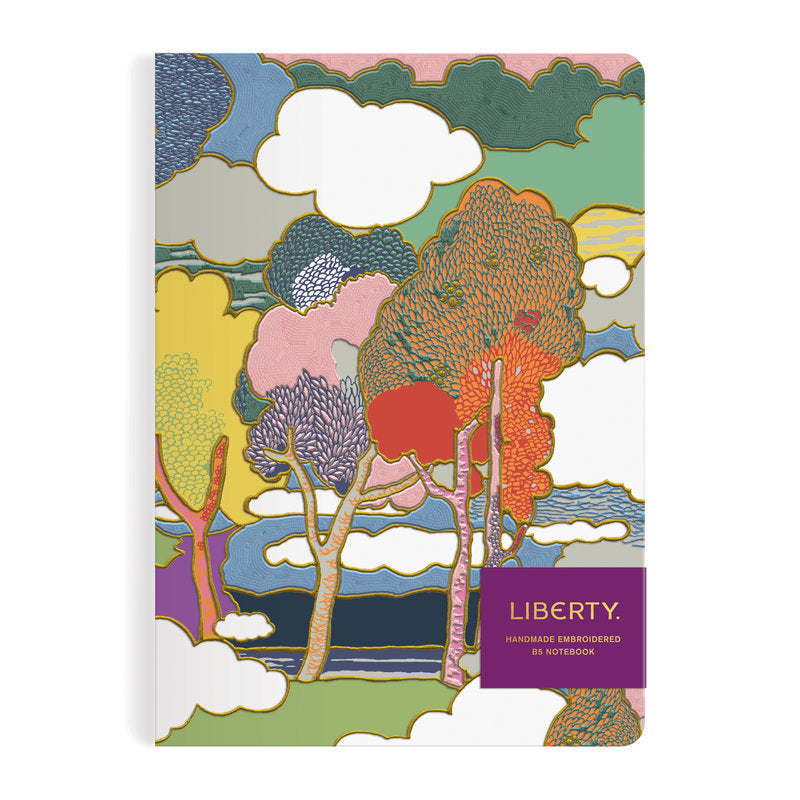 Stationery - Liberty Prospect Road Handmade Embroidered B5 Journal