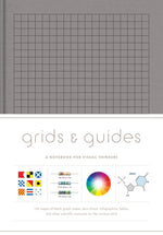Stationery - Grids & Guides (Gray) A Notebook for Visual Thinkers (blank deluxe clothbound journal with grid, dot, and graph patterns, great gift for designers, architects, and creative directors)