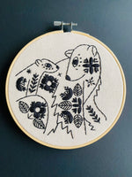 Hook, line & tinker - Embroidery Kit Folk Collection (Black)