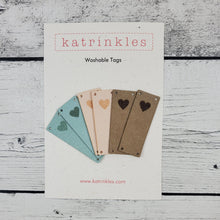 Katrinkles - Étiquettes en faux suède Coeur