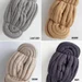 Macrame by JM - Chunky Cotton TUBE Yarn/ 30 meters/ Jumbo Yarn/ Chunky Blanket/ Cotton Tube Yarn/XL Yarn/ Arm Knitting