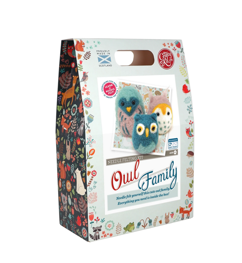 Felting Kits - Owl Family Needle Felting Kit